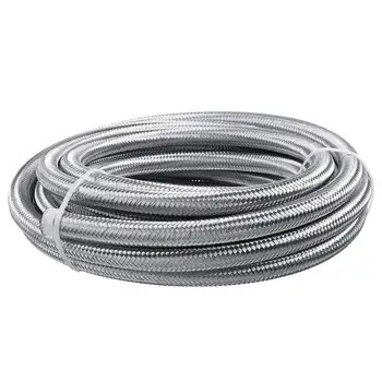 20FT AN4 AN6 AN8 AN10 Fuel Hose Oil Gas Cooler Hose Line Pipe Tube Outside 304 Stainless Steel Braided Inside CPE Rubber
20FT AN4 AN6 AN8 AN10 Fuel Hose Oil Gas Cooler Hose Line Pipe Tube Outside 304 Stainless Steel Braided Inside CPE Rubber