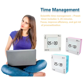 Tomato Pomodoro Timer Reminder 5/25/45 min Flip Shaking Countdown Alarm Clock
Tomato Pomodoro Timer Reminder 5/25/45 min Flip Shaking Countdown Alarm Clock