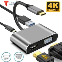 Tjtak Type-C to HDMI-compatible 4K VGA USB C 3.0 Hub Adapter for MacBook Nintendo Samsung S9 Dex Huawei P20 Xioami 10 TV
Tjtak Type-C to HDMI-compatible 4K VGA USB C 3.0 Hub Adapter for MacBook Nintendo Samsung S9 Dex Huawei P20 Xioami 10 TV