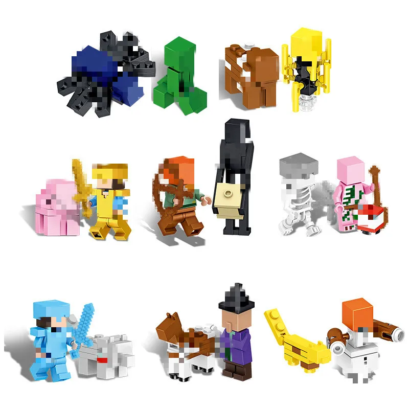 16Pcs/set My World Buiding Blocks Compatible Legoing Minecrafted Legoings Figures Zombie Blocks Educational Toys For Children
16Pcs/set My World Buiding Blocks Compatible Legoing Minecrafted Legoings Figures Zombie Blocks Educational Toys For Children
