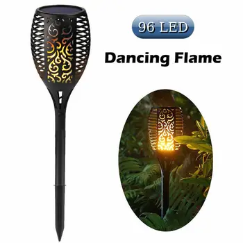 96 LED Garden Solar Lamp Flame Lighting Lights with Ground Stake Home Decor
96 LED Garden Solar Lamp Flame Lighting Lights with Ground Stake Home Decor