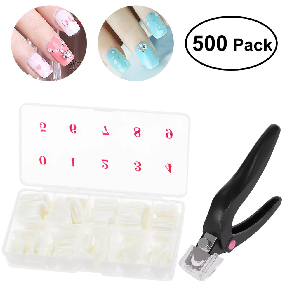 500 Pcs Nail Clippers Cutter Full Cover Natural Color Artificial Nails False Nails Manicure Set Nail Art Tool
500 Pcs Nail Clippers Cutter Full Cover Natural Color Artificial Nails False Nails Manicure Set Nail Art Tool