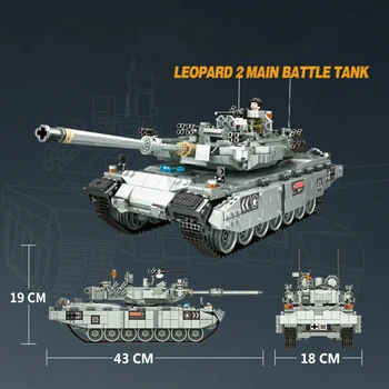 Leopard Type 2 Main Battle Tank Building & Construction Toys Small Building Blocks for Children's Intelligence with Gift Doll
Leopard Type 2 Main Battle Tank Building & Construction Toys Small Building Blocks for Children's Intelligence with Gift Doll