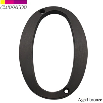 4 in 101mm House Number Door Address Number Zinc Alloy Screw Mounted Outdoor Address Sign #0-9 VENETIAN BRONZE Color
4 in 101mm House Number Door Address Number Zinc Alloy Screw Mounted Outdoor Address Sign #0-9 VENETIAN BRONZE Color