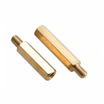 M3 x 10mm + 6mm thread copper spacer outer Hex nut pillars Nut Hex Brass Standoff Spacer Male - Female Copper Double-pass Column
M3 x 10mm + 6mm thread copper spacer outer Hex nut pillars Nut Hex Brass Standoff Spacer Male - Female Copper Double-pass Column
