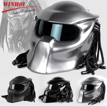 Predator Motorcycle Helmet Personality Motorcycle Helmet Retro Full Face Windproof Motorbike Helmet Unisex Universal for Harley
Predator Motorcycle Helmet Personality Motorcycle Helmet Retro Full Face Windproof Motorbike Helmet Unisex Universal for Harley