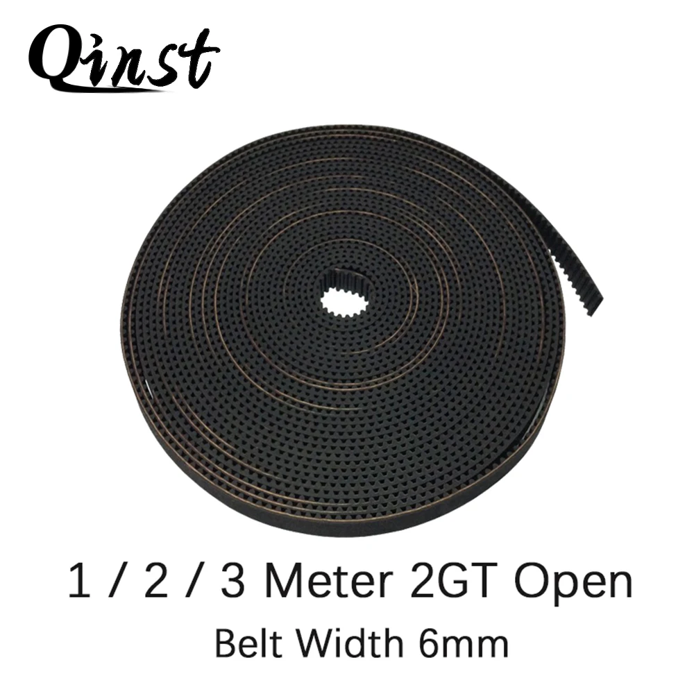 Qinst 2GT Open Synchronous Timing Belt GT2 Width 6mm Rubber Belt for Small Backlash Linear Motion 3D Printer 1/2/3Meter Choose
Qinst 2GT Open Synchronous Timing Belt GT2 Width 6mm Rubber Belt for Small Backlash Linear Motion 3D Printer 1/2/3Meter Choose