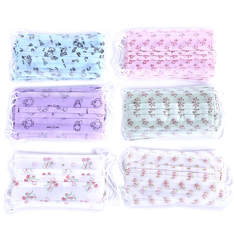 

10Pcs Anti-Dust Disposable Surgical Medical Salon Earloop Face Mouth Masks 3 Layers Dustproof Facial Protective Cover Masks