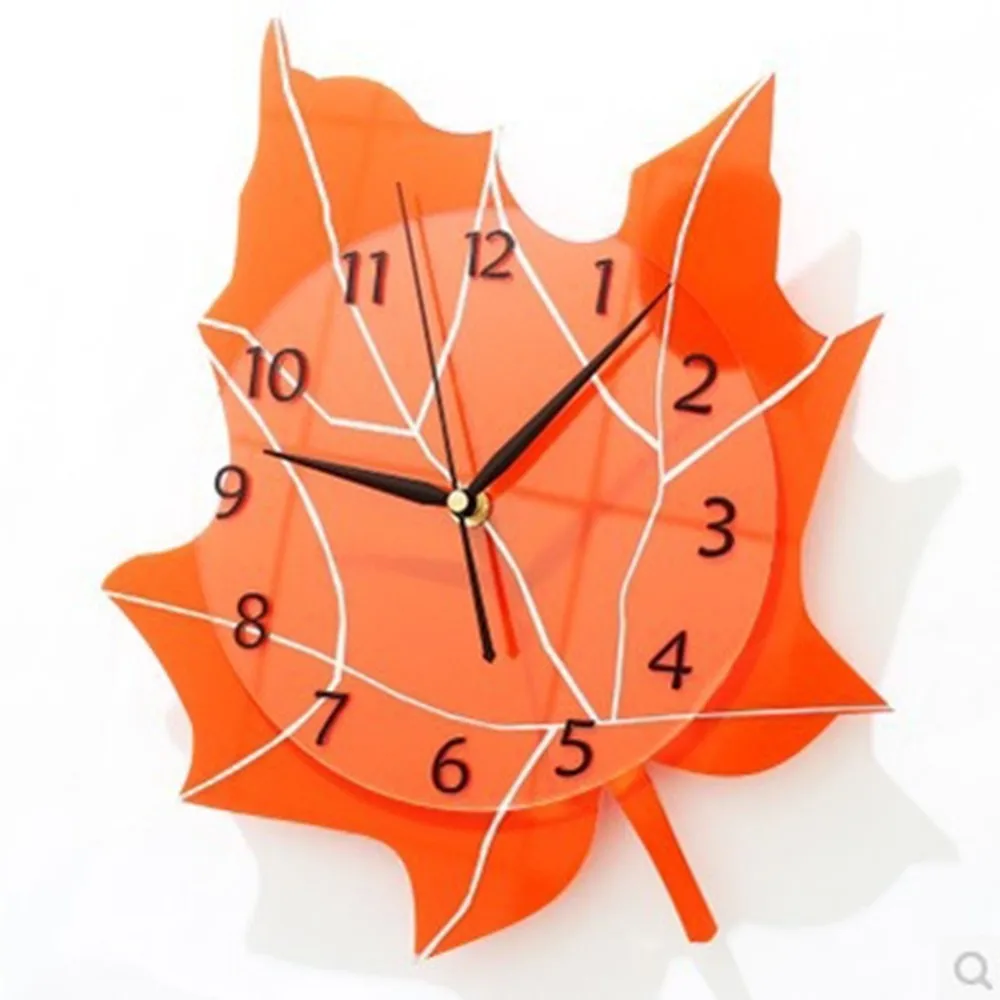 Creative Maple Leaf Electronic Digital Wall Clock Rural Adornment Baby Bedroom Mute Quartz Clocks Fields Hangs Clocks Supplies
Creative Maple Leaf Electronic Digital Wall Clock Rural Adornment Baby Bedroom Mute Quartz Clocks Fields Hangs Clocks Supplies