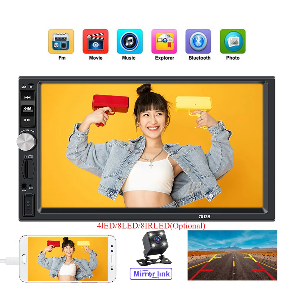 2 Din Car Radio Car Universal Multimedia Player Autoradio Stereo Touch Screen Video MP5 Player Auto Radio Backup Camera Mirror
2 Din Car Radio Car Universal Multimedia Player Autoradio Stereo Touch Screen Video MP5 Player Auto Radio Backup Camera Mirror