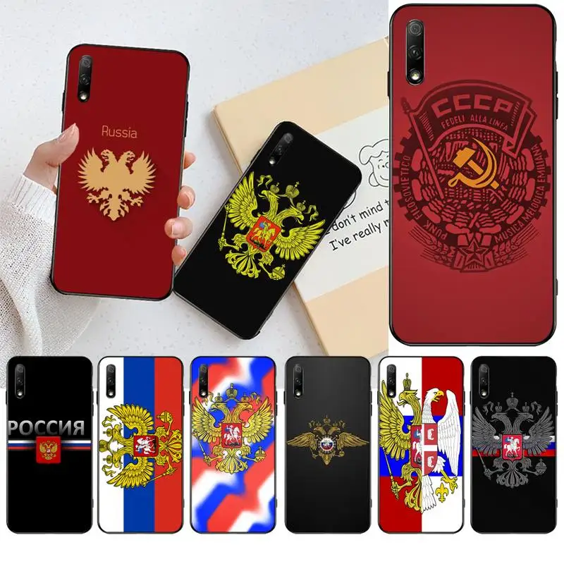 Чехол для телефона Huawei Honor 30 20 10 9 8 8x 8c v30 Lite view pro с национальным флагом России |