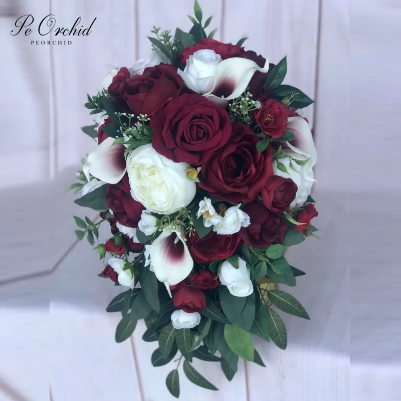 Искусственный Каскадный Свадебный букет PEORCHID, бордовый, белый цветок на выпускной, Фотофон «Водопад»
Искусственный Каскадный Свадебный букет PEORCHID, бордовый, белый цветок на выпускной, Фотофон «Водопад»
