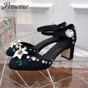 Black Pink Lily Embroidery HIgh Heek Pumps Diamond Buckle Strap HIgh Heel Pumps Shoes Ladies
Black Pink Lily Embroidery HIgh Heek Pumps Diamond Buckle Strap HIgh Heel Pumps Shoes Ladies