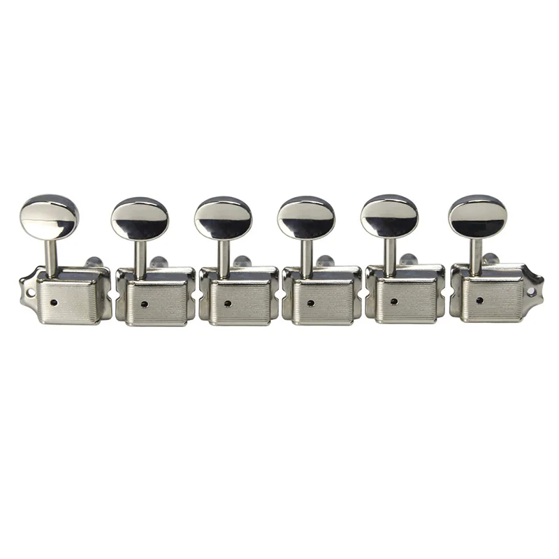 Guitar Machine Heads Tuners Chrome Locking String Tuning Key Pegs Tuners Set Replacement for Lp, Sg, Tl Electric Guitars
Guitar Machine Heads Tuners Chrome Locking String Tuning Key Pegs Tuners Set Replacement for Lp, Sg, Tl Electric Guitars