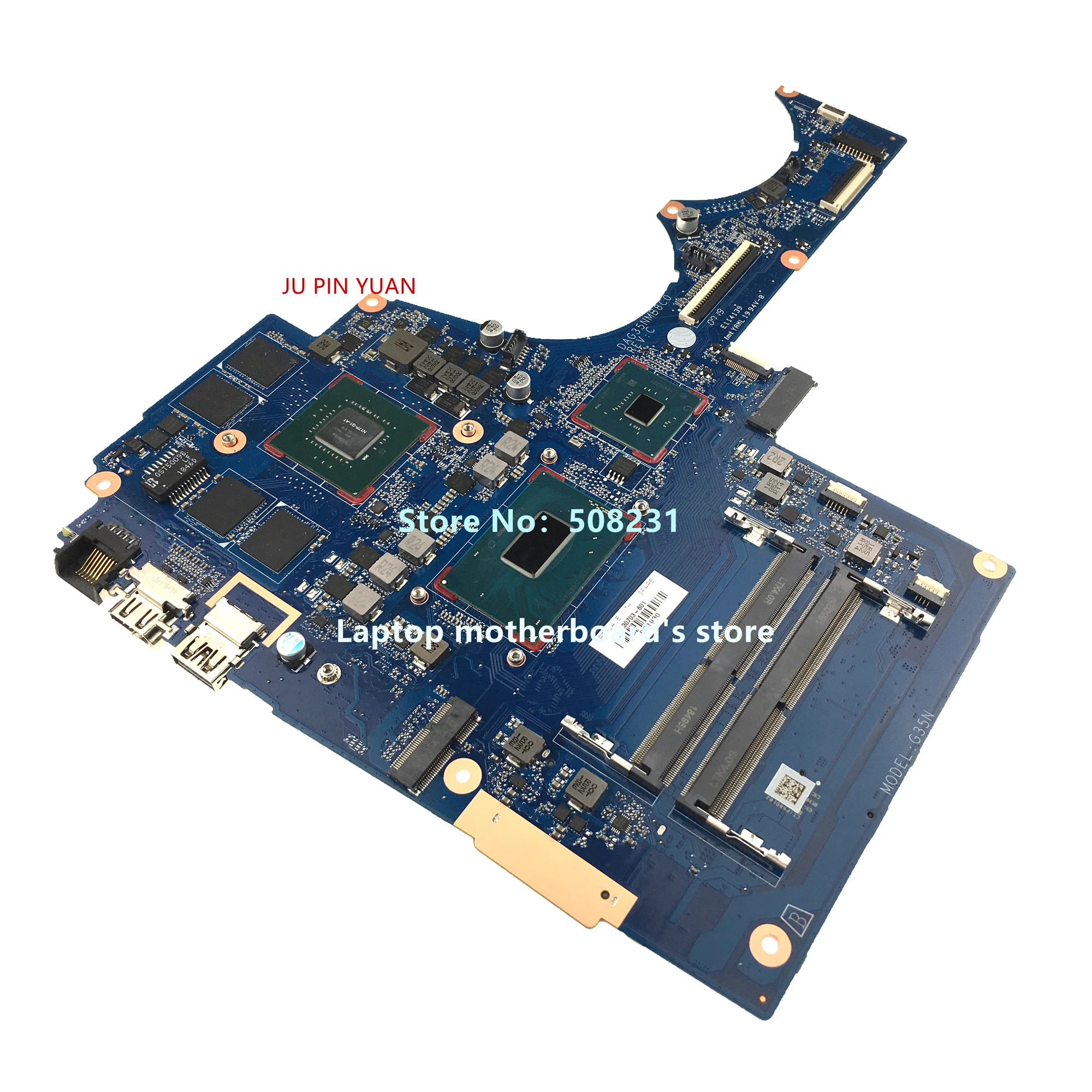 Материнская плата для ноутбука HP 15-AX Φ Series DAG35NMB8C0 TPN-Q173 L30703-601 с SR3YY L30703-501 GTX1050TI 4GB
Материнская плата для ноутбука HP 15-AX Φ Series DAG35NMB8C0 TPN-Q173 L30703-601 с SR3YY L30703-501 GTX1050TI 4GB