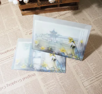 Semi-transparent hazy Chinese style retro sulfuric acid paper envelope; semi-transparent 3rd western-style envelope 10pcs/lot
Semi-transparent hazy Chinese style retro sulfuric acid paper envelope; semi-transparent 3rd western-style envelope 10pcs/lot