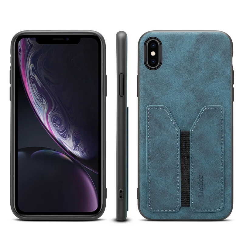 Мягкий чехол для мобильного телефона из ТПУ Iphone XS XR Max кожаный держатель