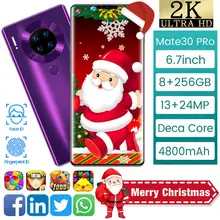 סמארטפון מקורי אנדרואיד טלפונים Smartphone 6.7 נייד SIM הכפול המצלמה 3G 4G סלולרי נייד חכם טלפון טביעת אצבע פנים נעילה(China)