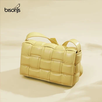 BISONJS Small Weave Flap Bags For Women 2020 New Good Quality Fashion Leather Shoulder Crossbody Bag Female Summer Handbag B1988 
BISONJS Small Weave Flap Bags For Women 2020 New Good Quality Fashion Leather Shoulder Crossbody Bag Female Summer Handbag B1988