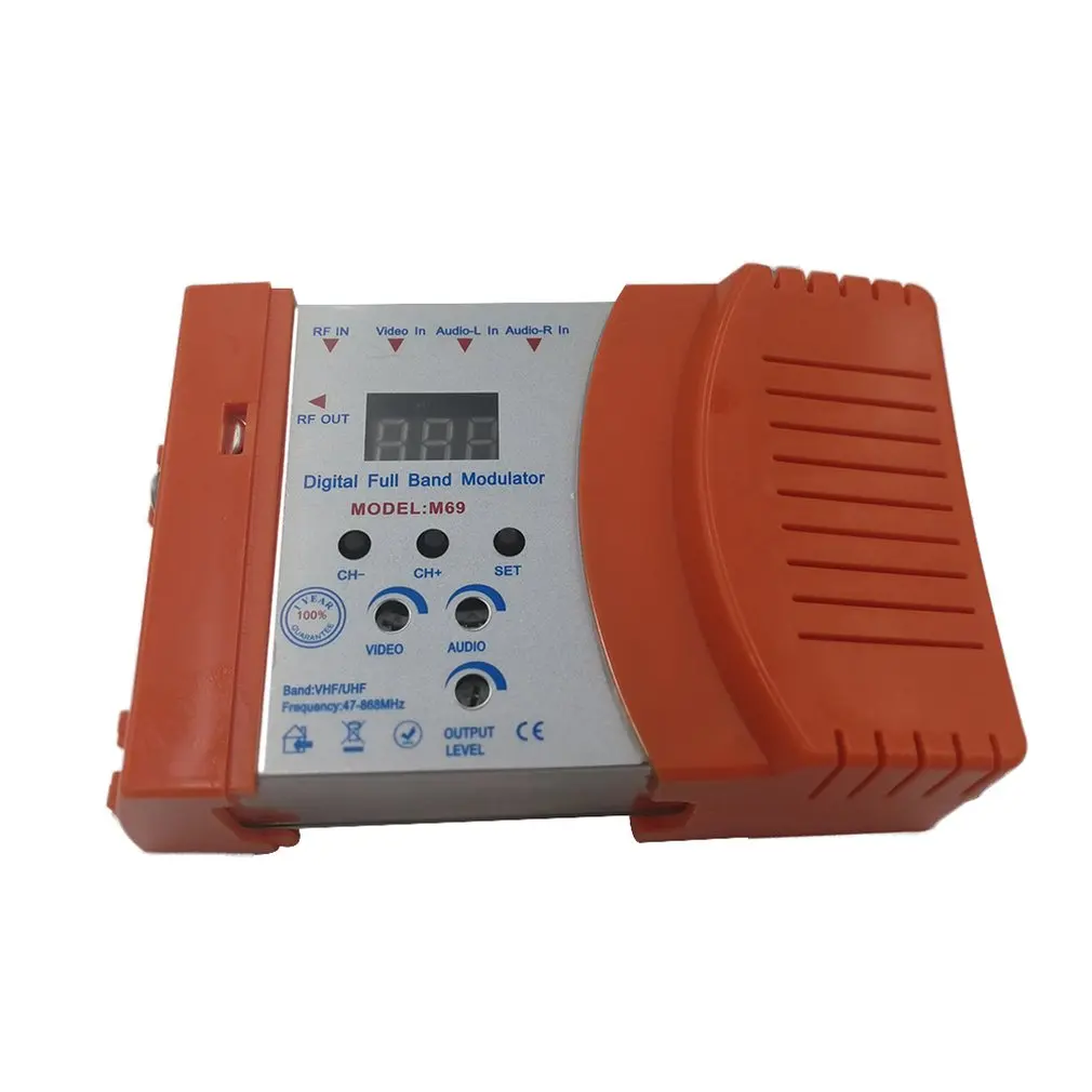 M69C /M69L dulator Full Band Digital RF Modulator AV to RF AV to TV Converter VHF UHF PAL/NTSC Standard
M69C /M69L dulator Full Band Digital RF Modulator AV to RF AV to TV Converter VHF UHF PAL/NTSC Standard
