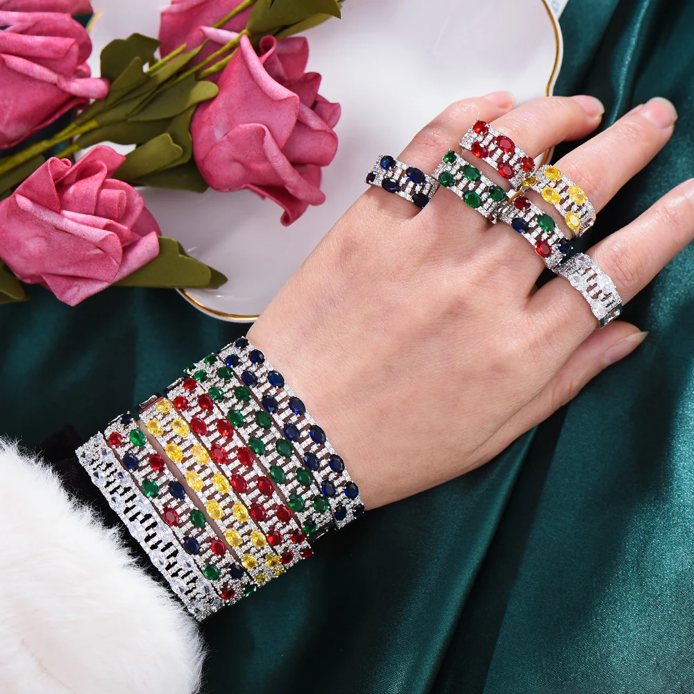 missvikki Trendy Luxury Bling Bling Sparkling Bangle Ring Jewelry Set For Women Girl Gift Accessory High Quality Cubic Zirconia
missvikki Trendy Luxury Bling Bling Sparkling Bangle Ring Jewelry Set For Women Girl Gift Accessory High Quality Cubic Zirconia