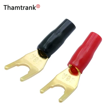 10PCS Gold-plated Copper Banana Plugs U/Y Type High quality Banana Connector Speaker Wire Connector With Plastic Handle Case 
10PCS Gold-plated Copper Banana Plugs U/Y Type High quality Banana Connector Speaker Wire Connector With Plastic Handle Case