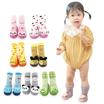 Baby Cotton SocksThickened with Bells Cartoon Cute Toddler Non-slip Booties Floor Shoes Socks for Children in Autumn and Winter
Baby Cotton SocksThickened with Bells Cartoon Cute Toddler Non-slip Booties Floor Shoes Socks for Children in Autumn and Winter