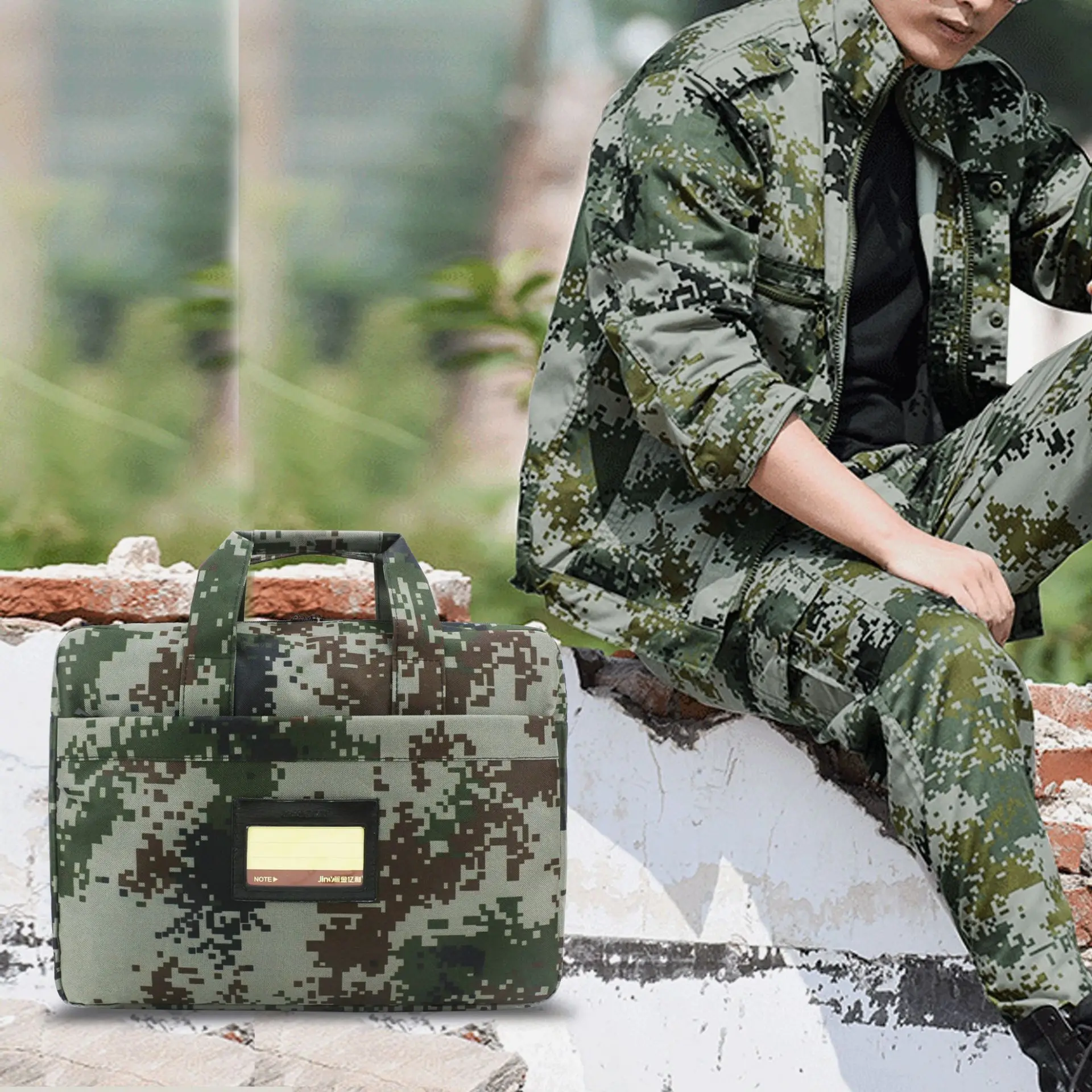 Ginee li Army Green Camouflage Handbag Fashion Man Bag Casual Fashion Shoulder Oblique Bag Army Fans Large Bag
Ginee li Army Green Camouflage Handbag Fashion Man Bag Casual Fashion Shoulder Oblique Bag Army Fans Large Bag