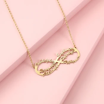 Custom 6 Names Necklace Personalized Infinity Pendant Necklace Handmade Nameplate Jewelry Family Gift Special Gift for Women
Custom 6 Names Necklace Personalized Infinity Pendant Necklace Handmade Nameplate Jewelry Family Gift Special Gift for Women