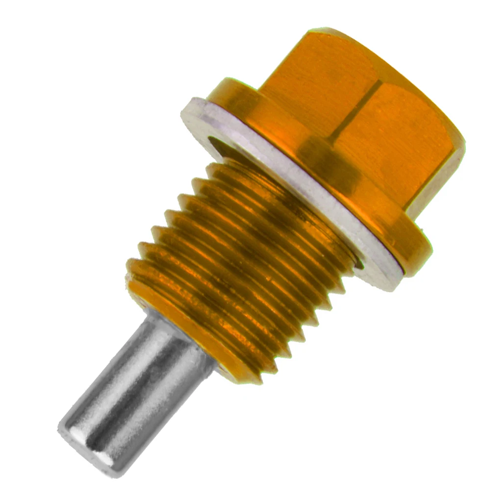 M14X1.5 Anodized Magnetic Engine Oil Pan/Transmission Drain Plug Golden for Honda for Hyundai M14X1.5 Anodized Magnetic Engine Oil Pan/Transmission Drain Plug Golden for Honda for Hyundai