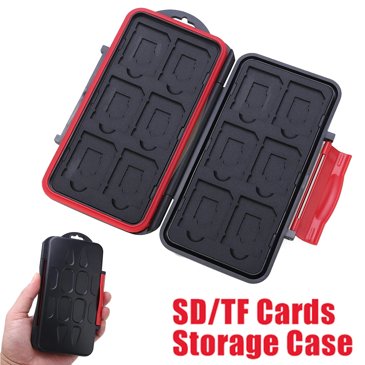 12 Slots SD/TF Cards Case Storage Box Waterproof Memory Card Case 12SD+12TF Large Capacity Storage Holder Box Cases
12 Slots SD/TF Cards Case Storage Box Waterproof Memory Card Case 12SD+12TF Large Capacity Storage Holder Box Cases