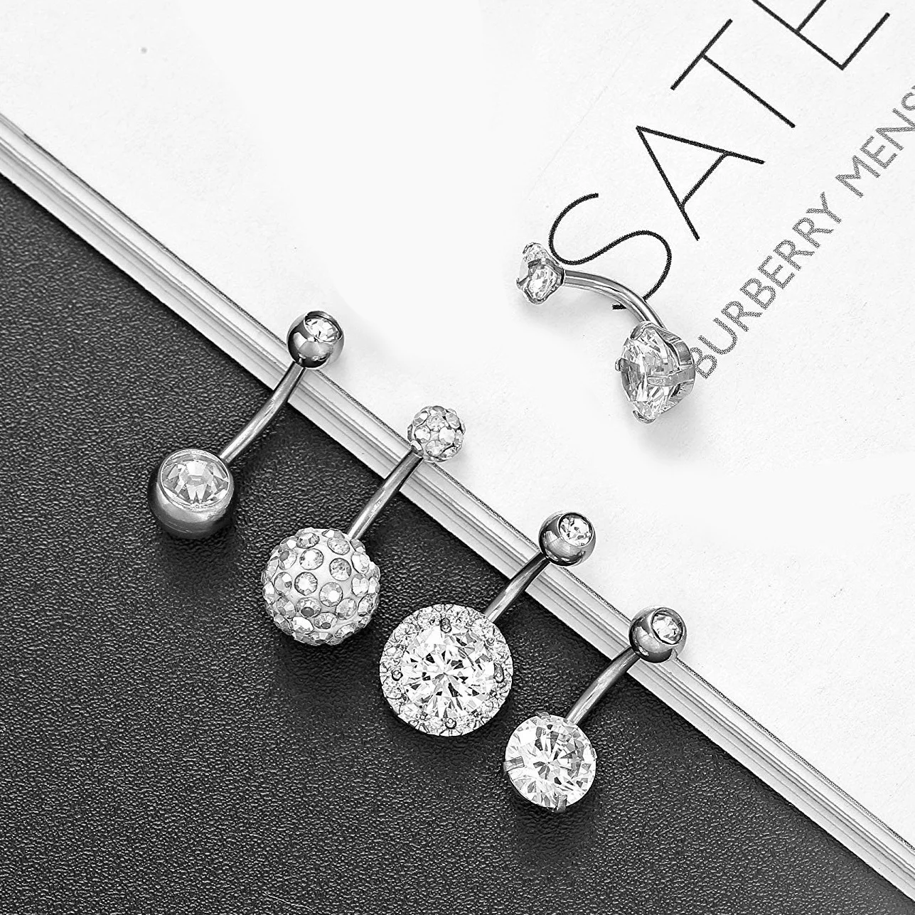 Europe And America Popular Wish5 Pieces Belly Button Ring Set Zircon Navel Stud Belly Button Piercing Jewelry
Europe And America Popular Wish5 Pieces Belly Button Ring Set Zircon Navel Stud Belly Button Piercing Jewelry