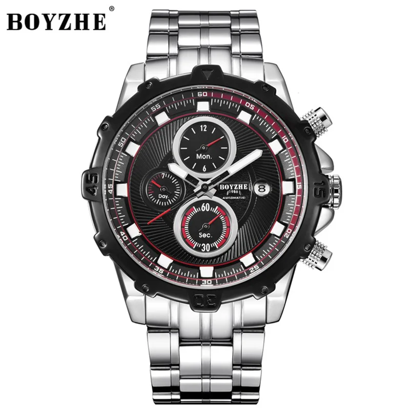 Sport Skeleton Automatic Mechanical Watch Mens Watches Top Brand Luxury Designer Stainless Steel Waterproof Watch Men BOYZHE
Sport Skeleton Automatic Mechanical Watch Mens Watches Top Brand Luxury Designer Stainless Steel Waterproof Watch Men BOYZHE