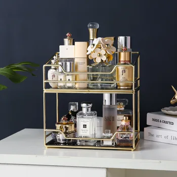 Nordic Luxury Vanity Tray Jewelry Classification Storage Tray Large-Capacity Cosmetic Storage Box Desktop Finishing Shelf WF1107
Nordic Luxury Vanity Tray Jewelry Classification Storage Tray Large-Capacity Cosmetic Storage Box Desktop Finishing Shelf WF1107