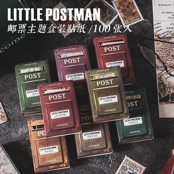 100 Sheets/box Postman Series Stamp Theme Creative Boxed Sticker Pack Writable Retro Material Stationery Sticker Personalized
100 Sheets/box Postman Series Stamp Theme Creative Boxed Sticker Pack Writable Retro Material Stationery Sticker Personalized