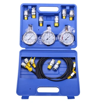 Hydraulic Pressure Test Tester Kit Hydraulic Equipment Pressure Testing Tool for Oil Hydraulic Tester 
Hydraulic Pressure Test Tester Kit Hydraulic Equipment Pressure Testing Tool for Oil Hydraulic Tester