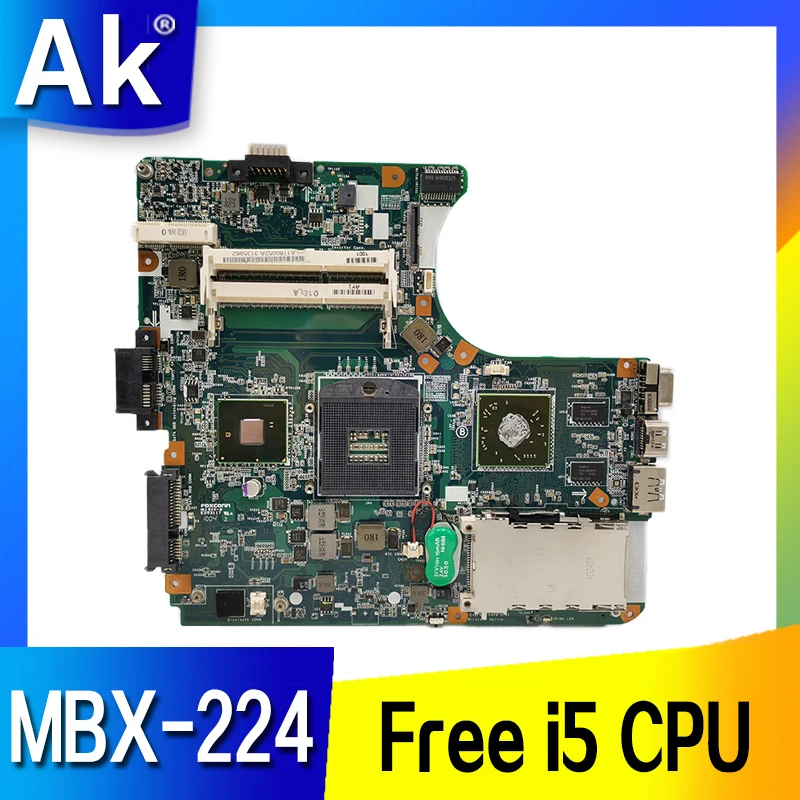 For Sony Vaio VPCEB series laptop motherboard HM55 DDR3 HD4500 Graphics A1794336A MBX-224 M961 1P-0106J01-8011 Free i5 CPU | Компьютеры и