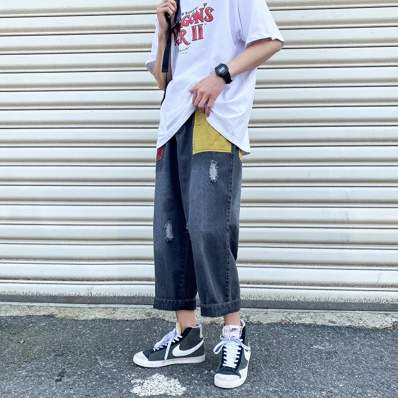 Hole Patch Jeans Men's Fashion Washed Retro Casual Jeans Pants Men Streetwear Loose Hip Hop Straight Denim Trousers Mens M-5XL
Hole Patch Jeans Men's Fashion Washed Retro Casual Jeans Pants Men Streetwear Loose Hip Hop Straight Denim Trousers Mens M-5XL