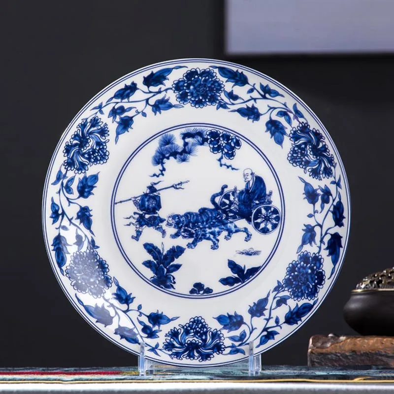 10 inch Home Dinner Plate Jingdezhen Ceramic Food Plates Big Disk Chinese Palace Style Tableware Blue and White Porcelain Plates
10 inch Home Dinner Plate Jingdezhen Ceramic Food Plates Big Disk Chinese Palace Style Tableware Blue and White Porcelain Plates