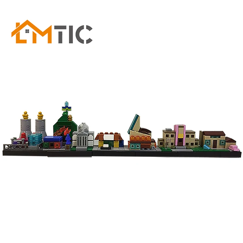 BuildMOC-18013 Simpsons Spinfield Skyline Architecture 369pcs Building Blocks Diy Toys Bricks CAreative Christmas Gift For Kids 
BuildMOC-18013 Simpsons Spinfield Skyline Architecture 369pcs Building Blocks Diy Toys Bricks CAreative Christmas Gift For Kids