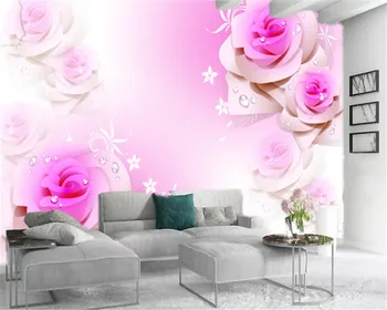 3d Bedroom Wallpaper Glamorous pink roses custom romantic interior decoration Silk Mural Wallpaper
3d Bedroom Wallpaper Glamorous pink roses custom romantic interior decoration Silk Mural Wallpaper