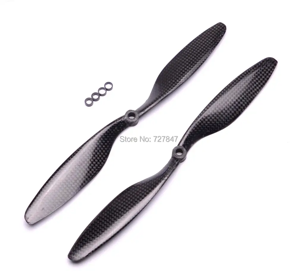 1045 1045R Real Carbon Fiber Propeller - 1/ 2 /4 Pair/Lot 10X4.5 prop CW/CCW for F450 S500 S550 RC Multi-Copter Quad 9