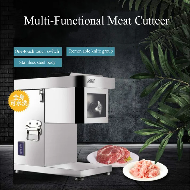 

Automatic meat slicing machine 850W Electric Meat Cutter Slicer Commercial Meat Vegetables Cutting machine 220V/110V
