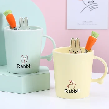 Cute Coffee Cup and Saucer Set Milk Mug with Handle Spoon Kids Coffee Tea Cup Nice Gifts Water Cup Tazas De Te Drinkware Bb50 
Cute Coffee Cup and Saucer Set Milk Mug with Handle Spoon Kids Coffee Tea Cup Nice Gifts Water Cup Tazas De Te Drinkware Bb50