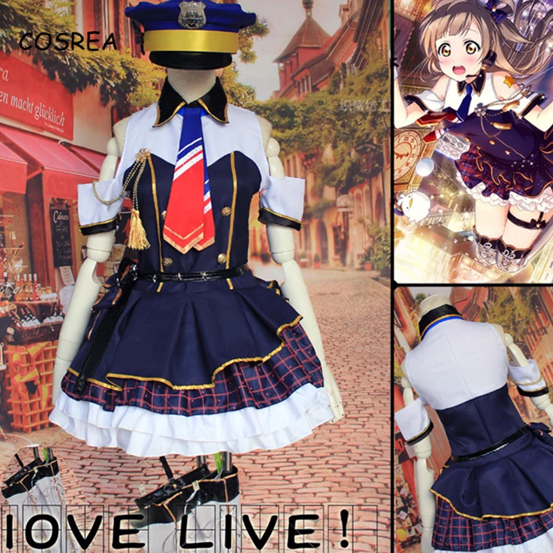 Аниме LoveLive! Костюм для косплея Минори и Кодори Love live женский наряд горничной
