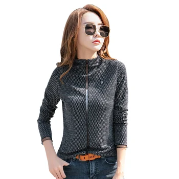 Women Comfortable Solid Texture T Shirts Ladies Long Sleeve Slim Patchwork Mesh Half Turtleneck Basic Tee Autumn Classic Tops
Women Comfortable Solid Texture T Shirts Ladies Long Sleeve Slim Patchwork Mesh Half Turtleneck Basic Tee Autumn Classic Tops