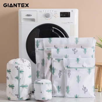 GIANTEX 6PCS Thick Mesh Laundry Bag Set Underwear Bra Wash Bag Printed Polyester Mesh Bag Bathroom Eco-friendly Storage Bag Set
GIANTEX 6PCS Thick Mesh Laundry Bag Set Underwear Bra Wash Bag Printed Polyester Mesh Bag Bathroom Eco-friendly Storage Bag Set