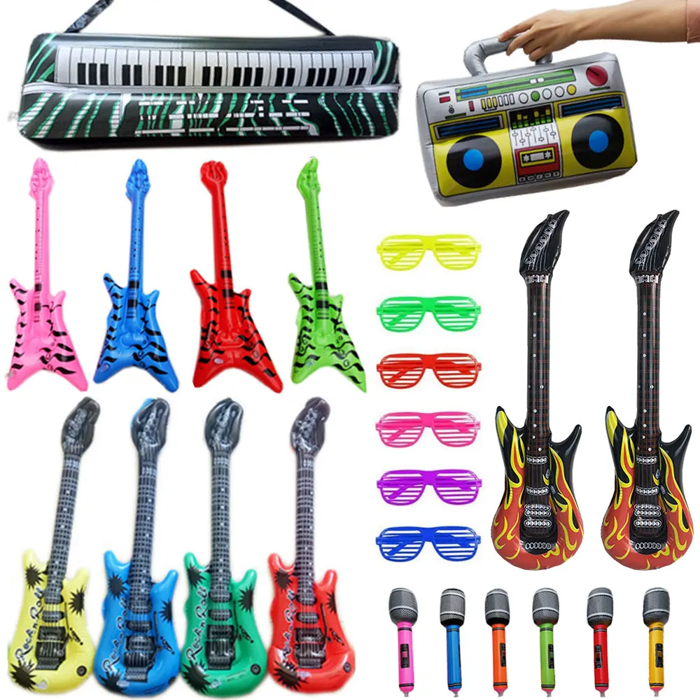 24 Pcs/set Inflatable Toy Rock&Roll Music Party Decoration Toy Guitars Musical Rock Prop Toy Gift for Rock Kids Boys Girs
24 Pcs/set Inflatable Toy Rock&Roll Music Party Decoration Toy Guitars Musical Rock Prop Toy Gift for Rock Kids Boys Girs
