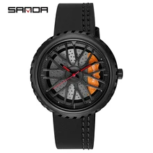 Sanda Leather Wrist Watch Bands for Men Fashion Men's Quartz Wristwatch Sport Rim Hub Wheel Waterproof Clock Montre Homme 1042
Sanda Leather Wrist Watch Bands for Men Fashion Men's Quartz Wristwatch Sport Rim Hub Wheel Waterproof Clock Montre Homme 1042