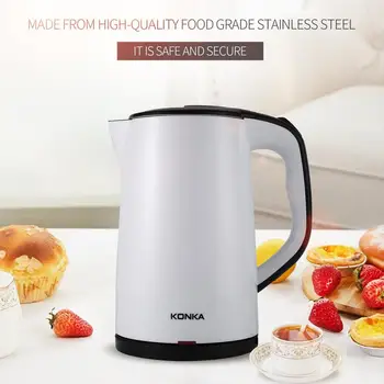 Stainless Steel Electric Water Kettle High Power Double Layers Scald Proof Kettle Auto-off Quick Electric Boiling Pot
Stainless Steel Electric Water Kettle High Power Double Layers Scald Proof Kettle Auto-off Quick Electric Boiling Pot